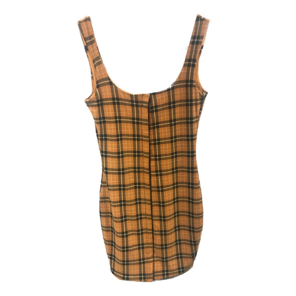 Yellow Plaid Dress